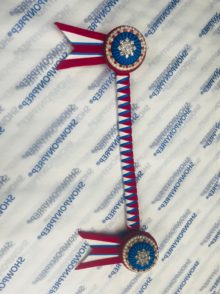 13" Red, White and Blue Browband