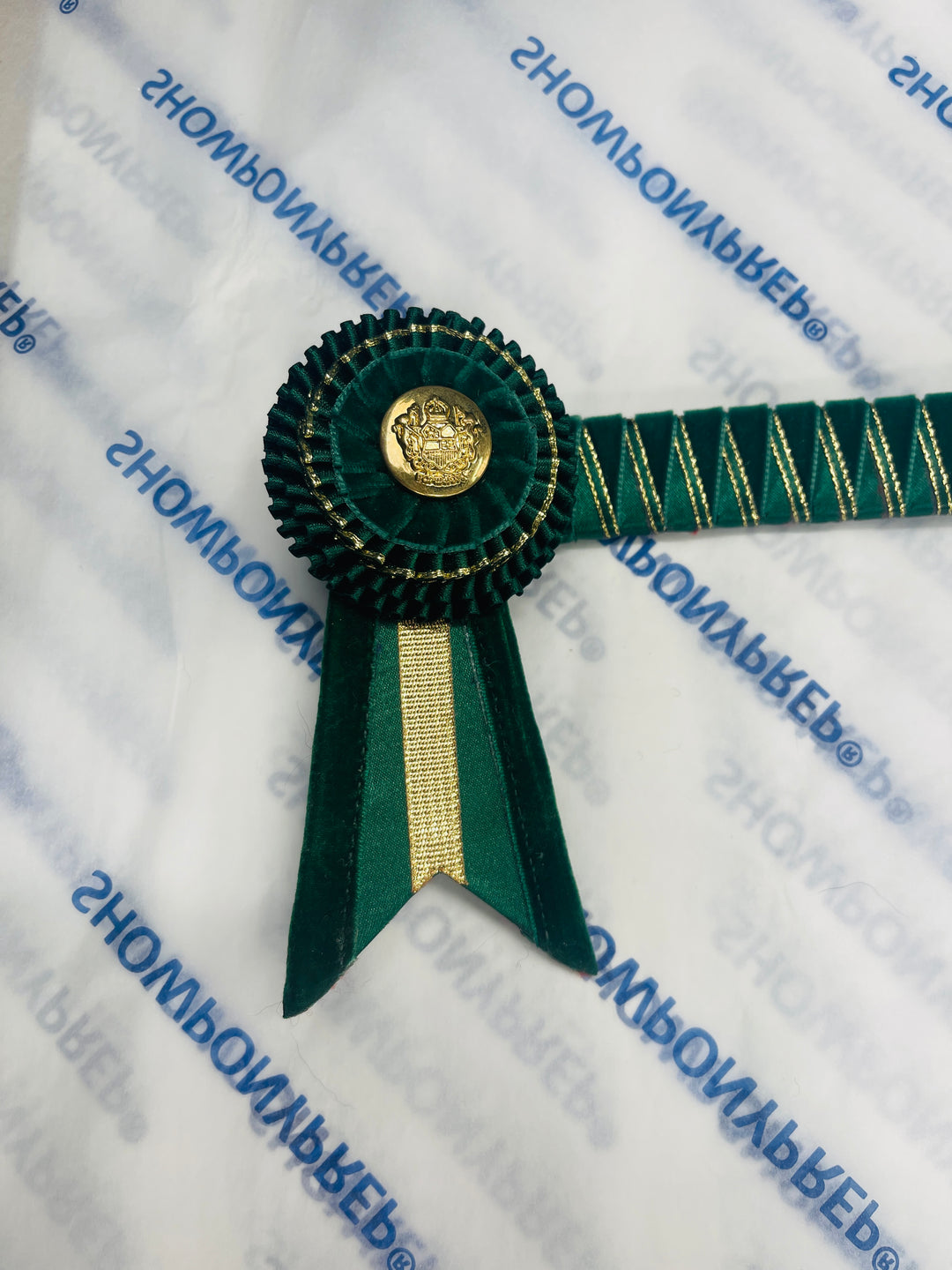 14.5” Green and Gold Browband