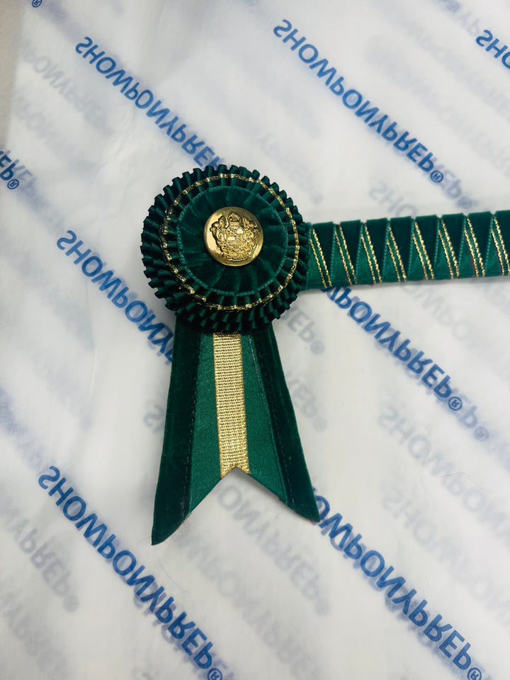 14.5” Green and Gold Browband