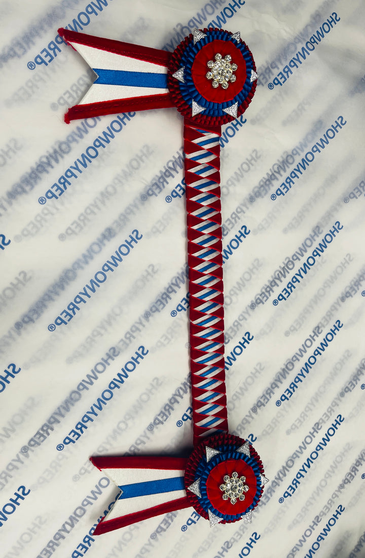 14.5” Red, White and Blue Browband