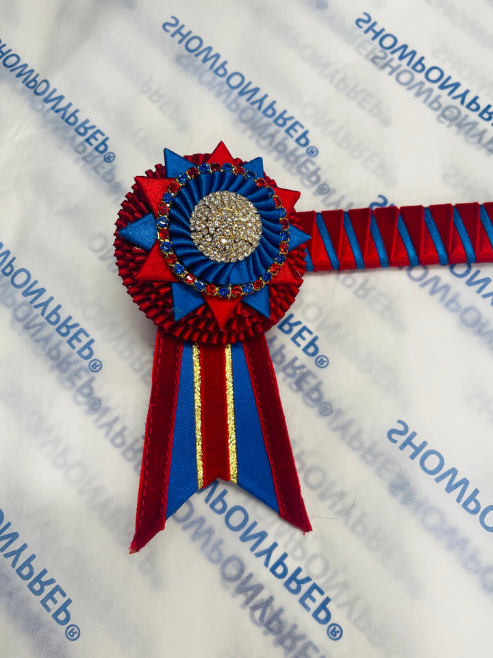 14.5” Red, Gold and Blue Browband