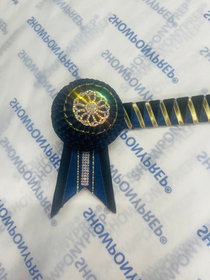 14” Navy & Gold Browband