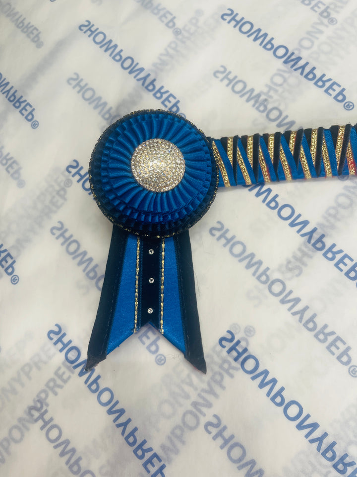 14” Navy, Blue & Gold Browband