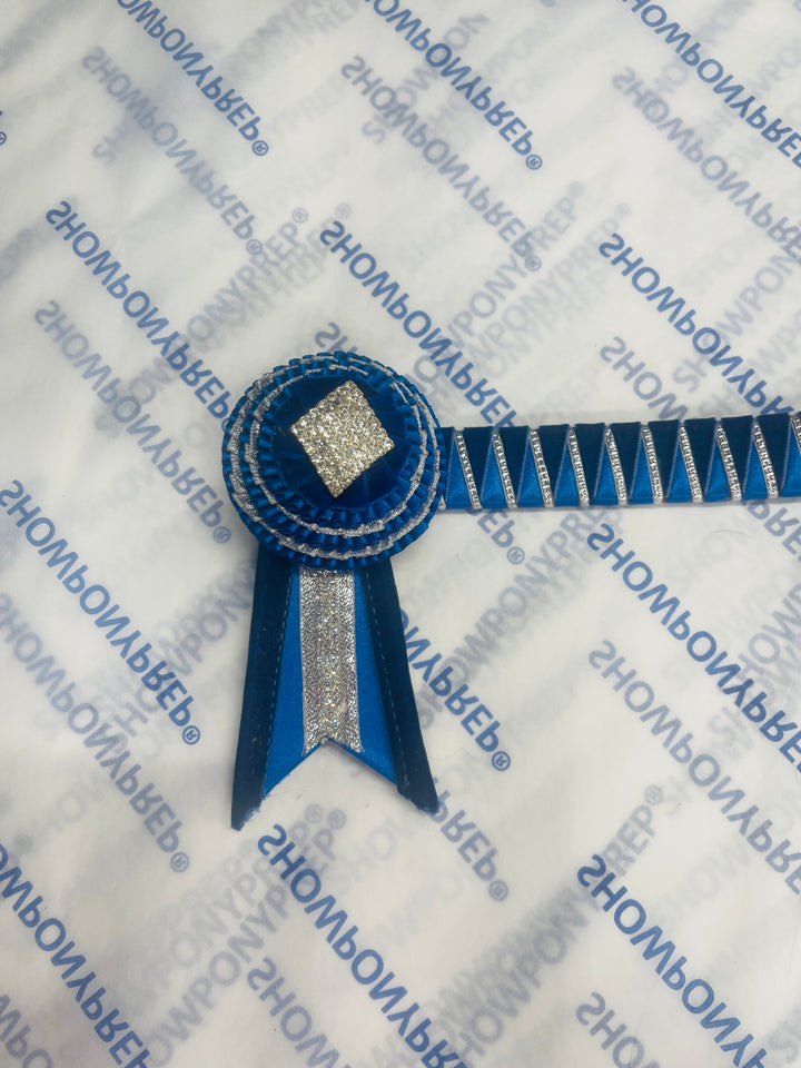 14” Navy, Blue & Silver Browband