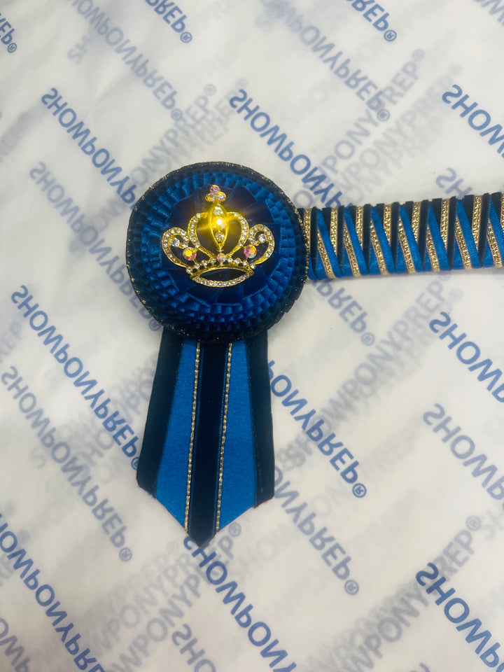 14” Navy, Blue & Gold Browband