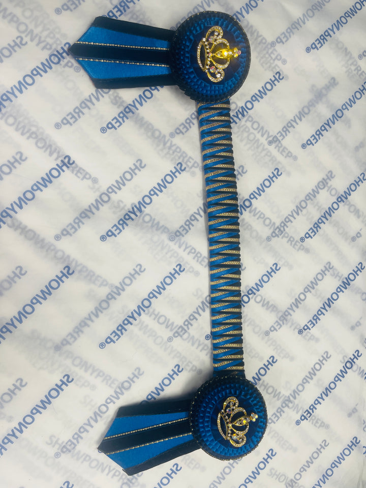 14” Navy, Blue & Gold Browband