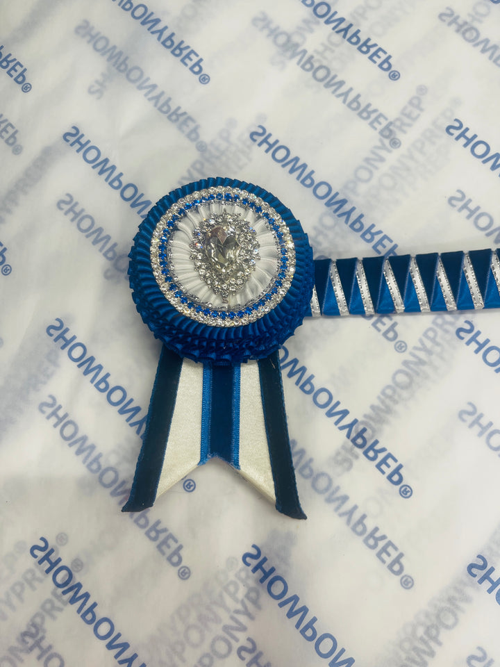 14” Blue & White Browband