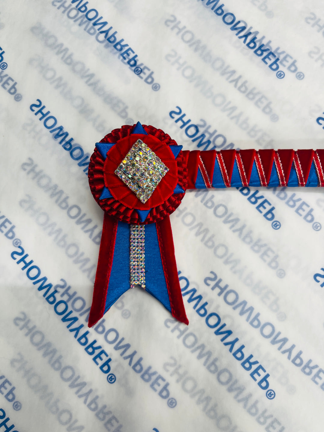 14” Red & Blue Browband