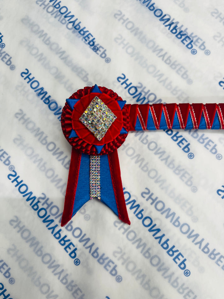14” Red & Blue Browband