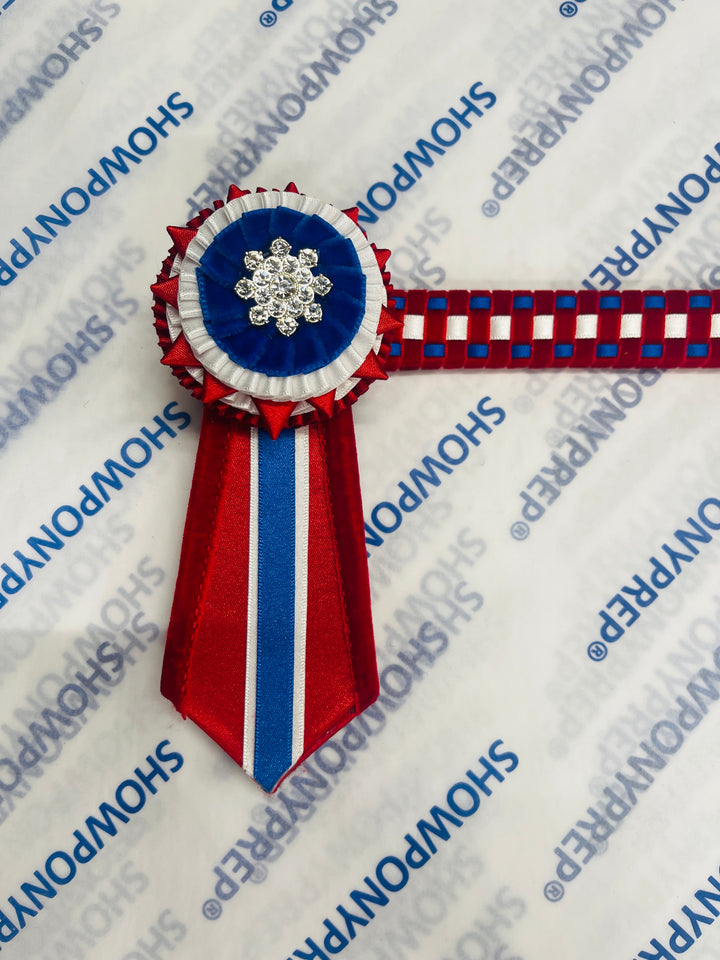15.5" Red, White and Blue Browband