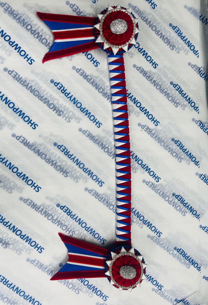15.5" Red, White and Blue Browband