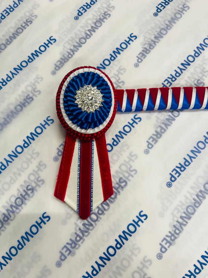 15.5" Red, White and Blue Browband