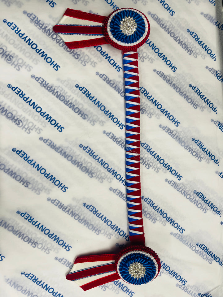 15.5" Red, White and Blue Browband