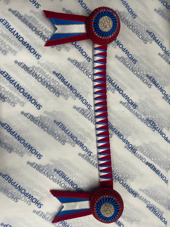 14.5” Red, White  and Blue Browband