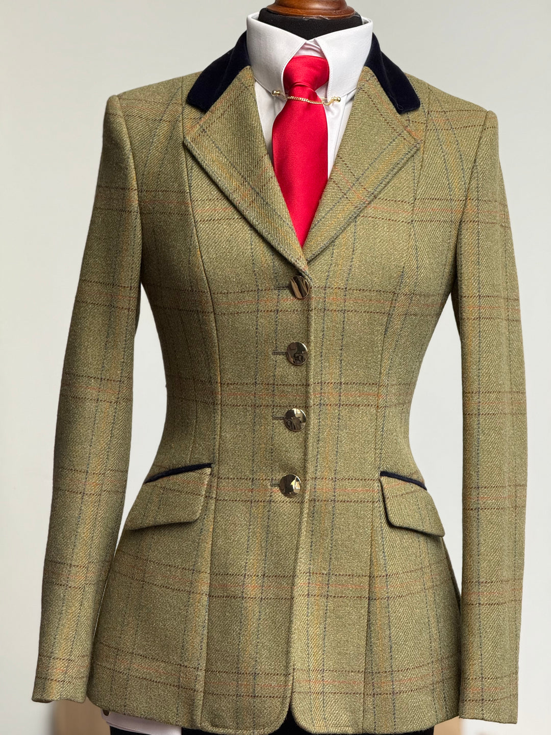 IN STOCK: UNIQUE TWEED PRINCESS CUT JACKET -G22