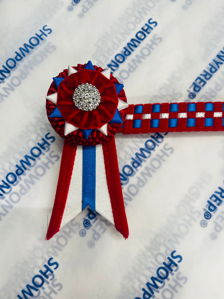 13.5" Red, White and Blue Browband