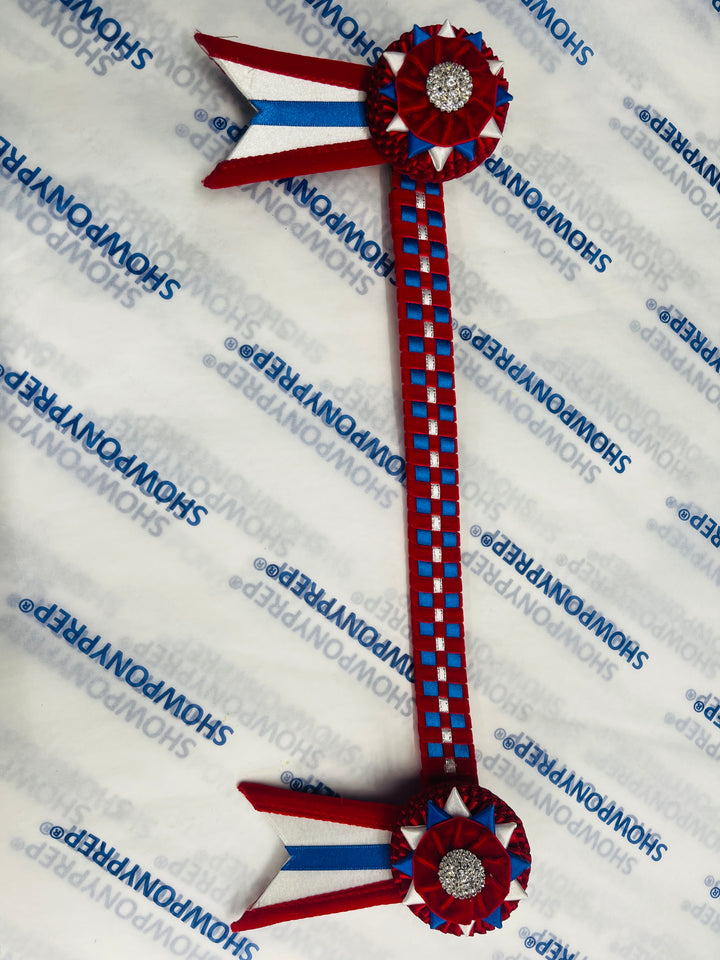 13.5" Red, White and Blue Browband