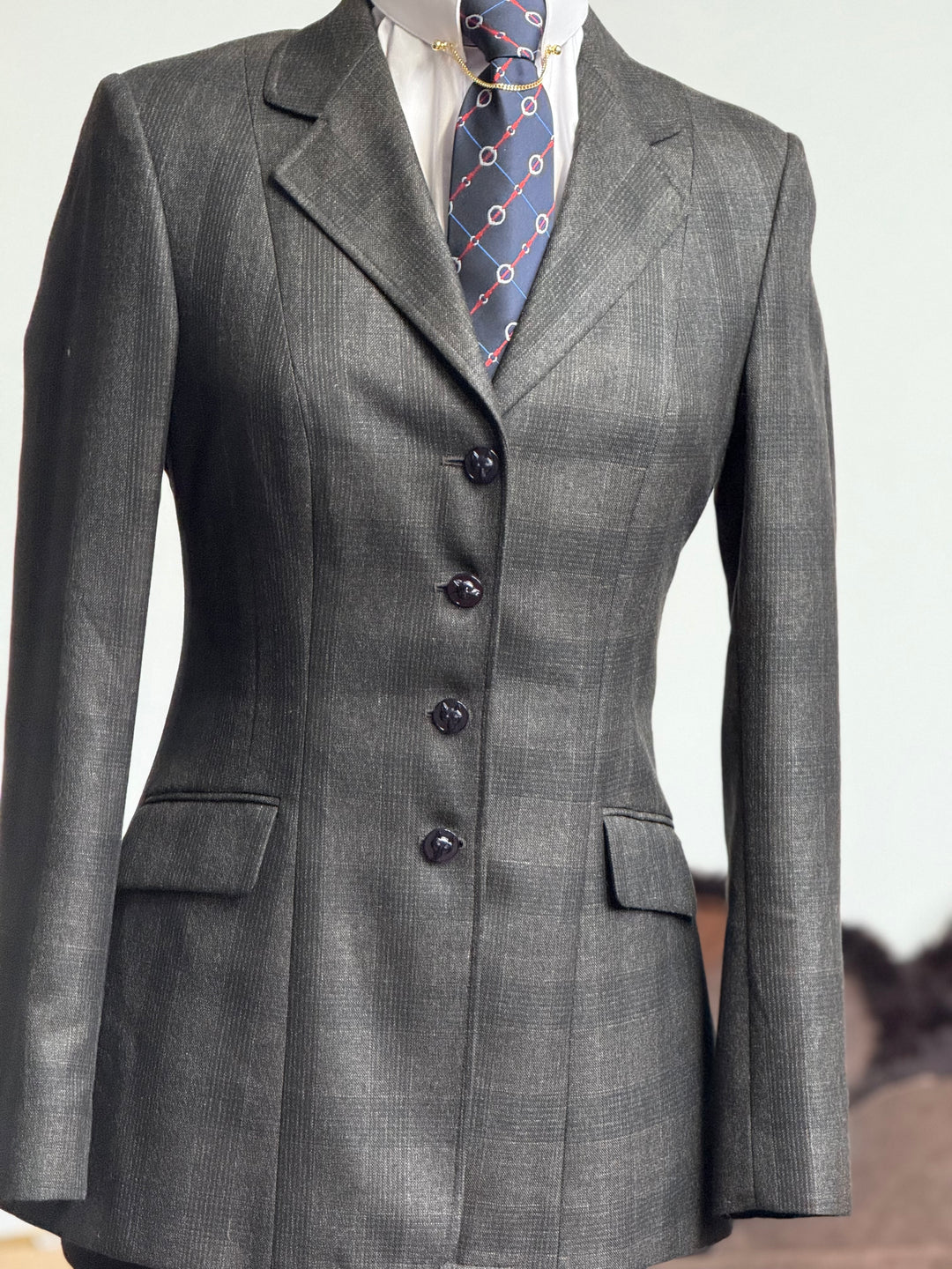 IN STOCK: UNIQUE TWEED PRINCESS CUT JACKET - 108