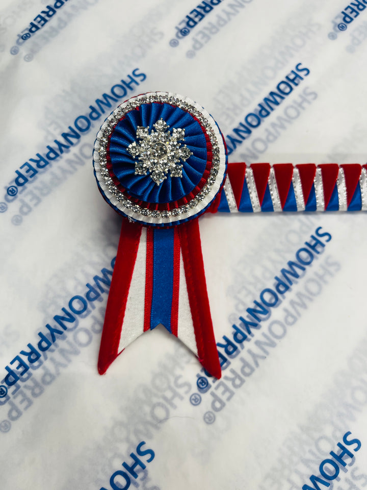 13" Red, White and Blue Browband