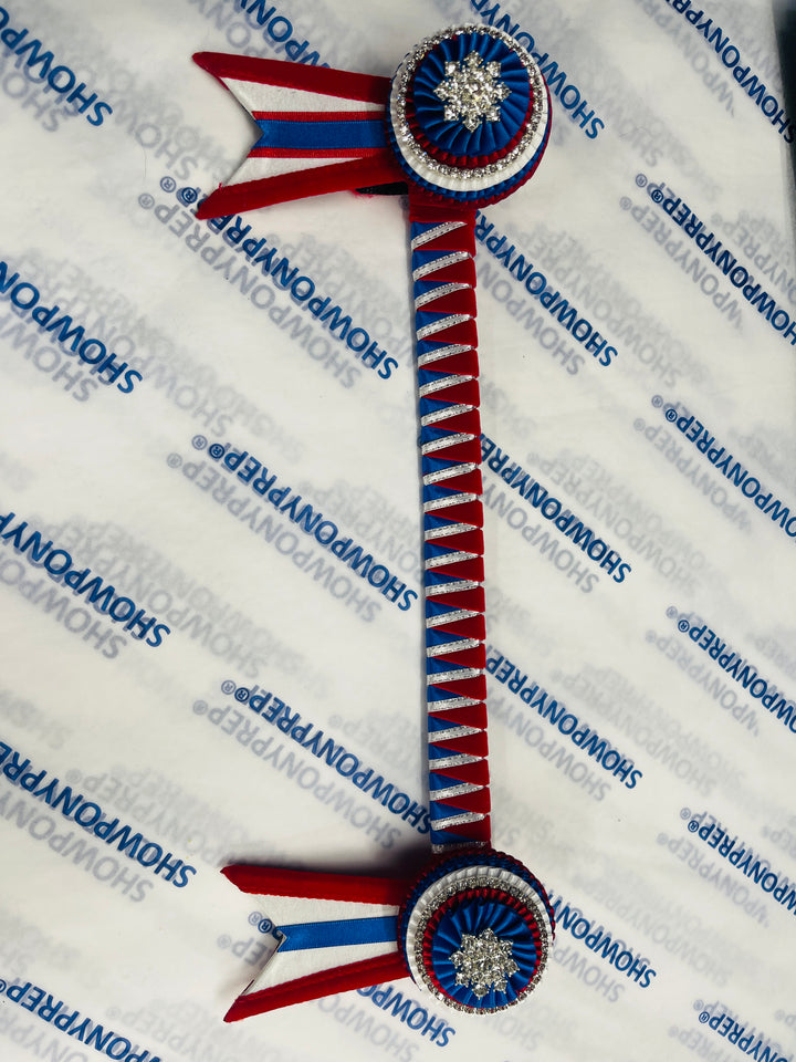 13" Red, White and Blue Browband