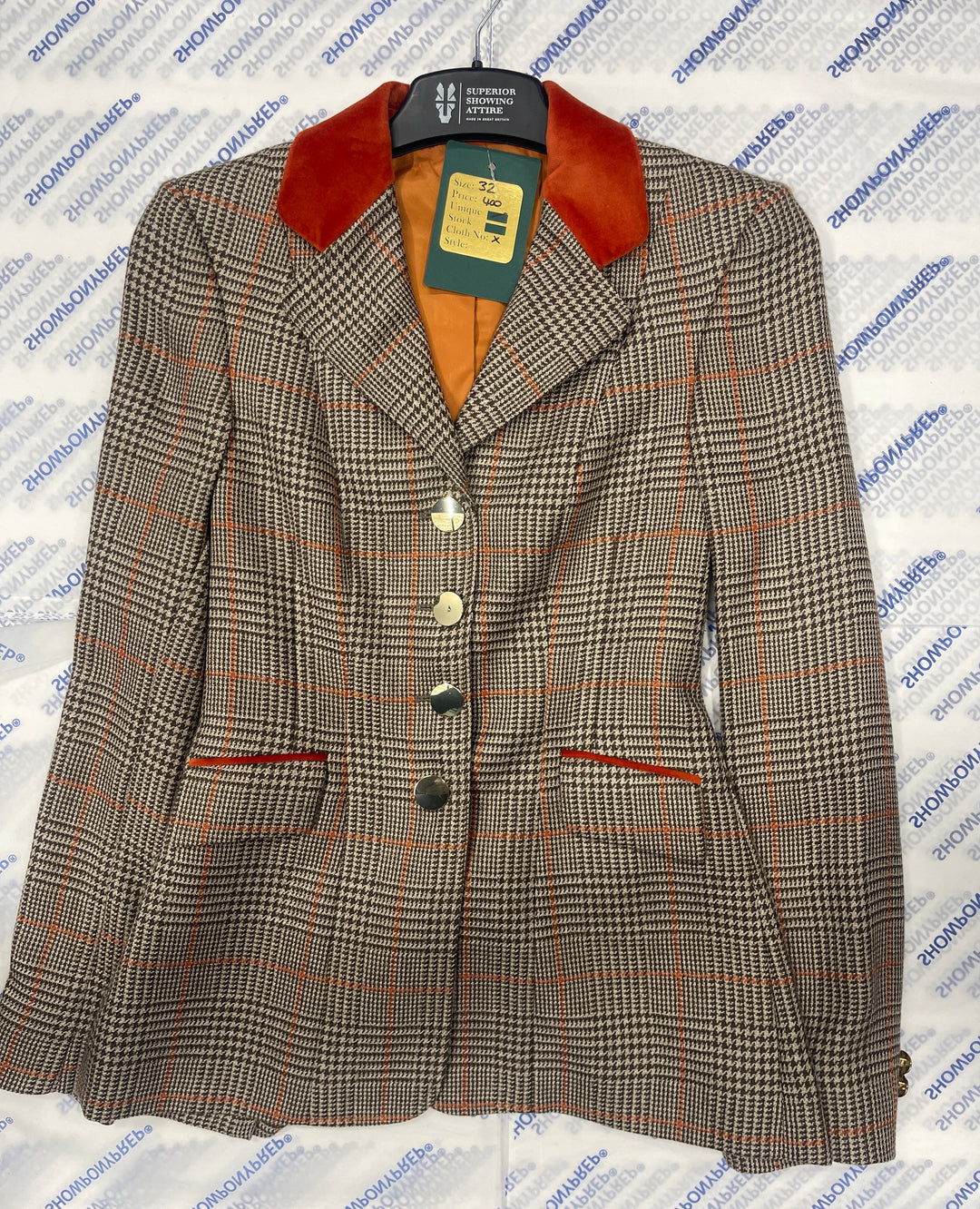IN STOCK: IN STOCK TWEED PRINCESS CUT JACKET - P046