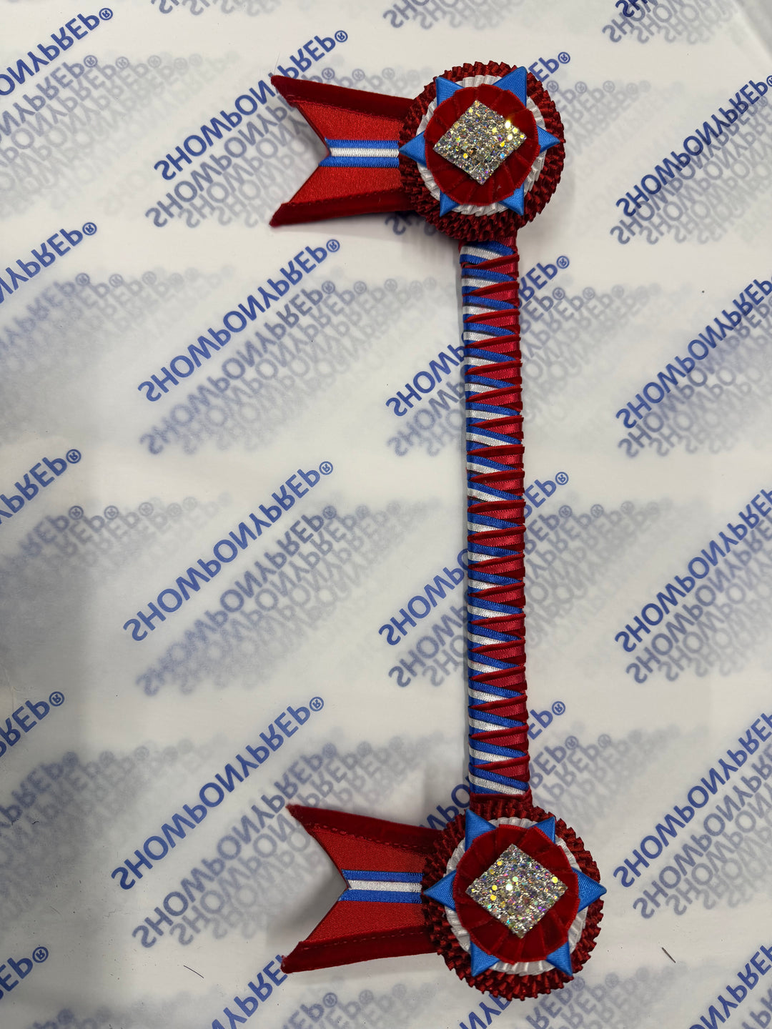 12.5" Red , White & Blue Browband