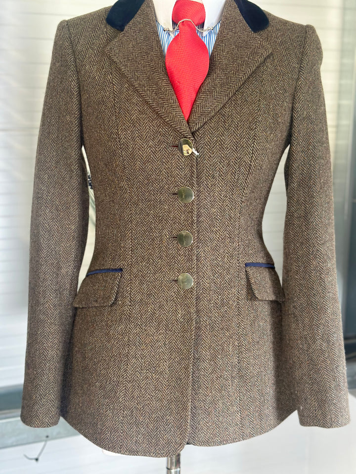 IN STOCK & M2M: Lightweight Plain Princess Jacket (Brown/Drk Green undertone)