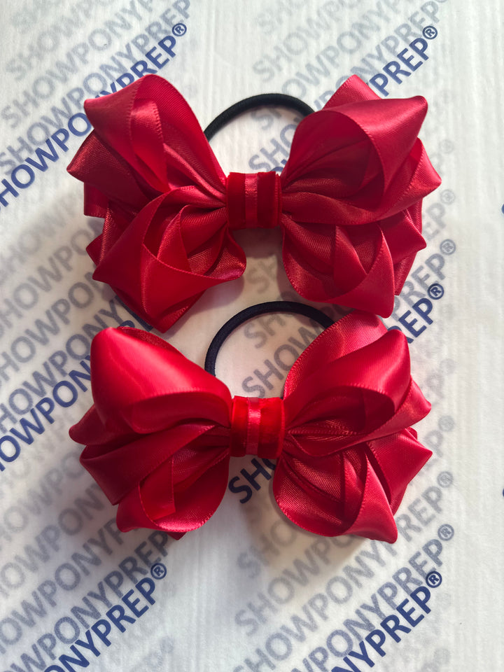 Luxury Bows: Red Frill classic bows