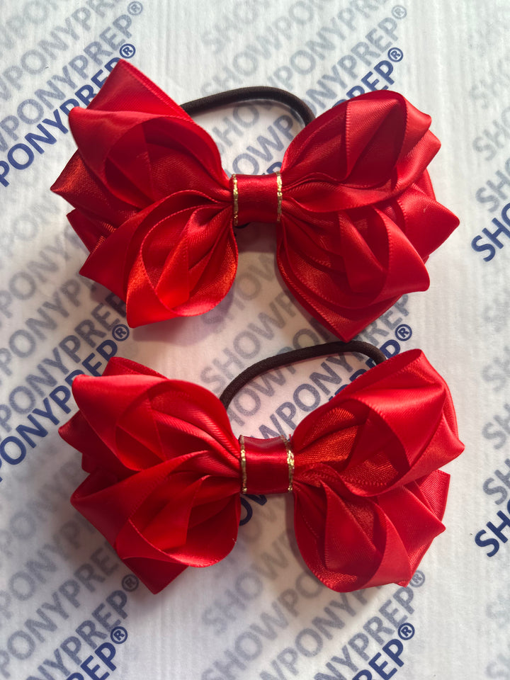 Luxury Bows: Red Frill classic bows