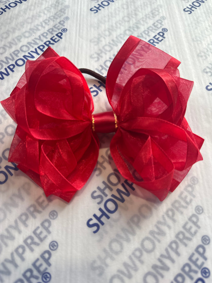 Luxury Bows: Red Frill classic bows