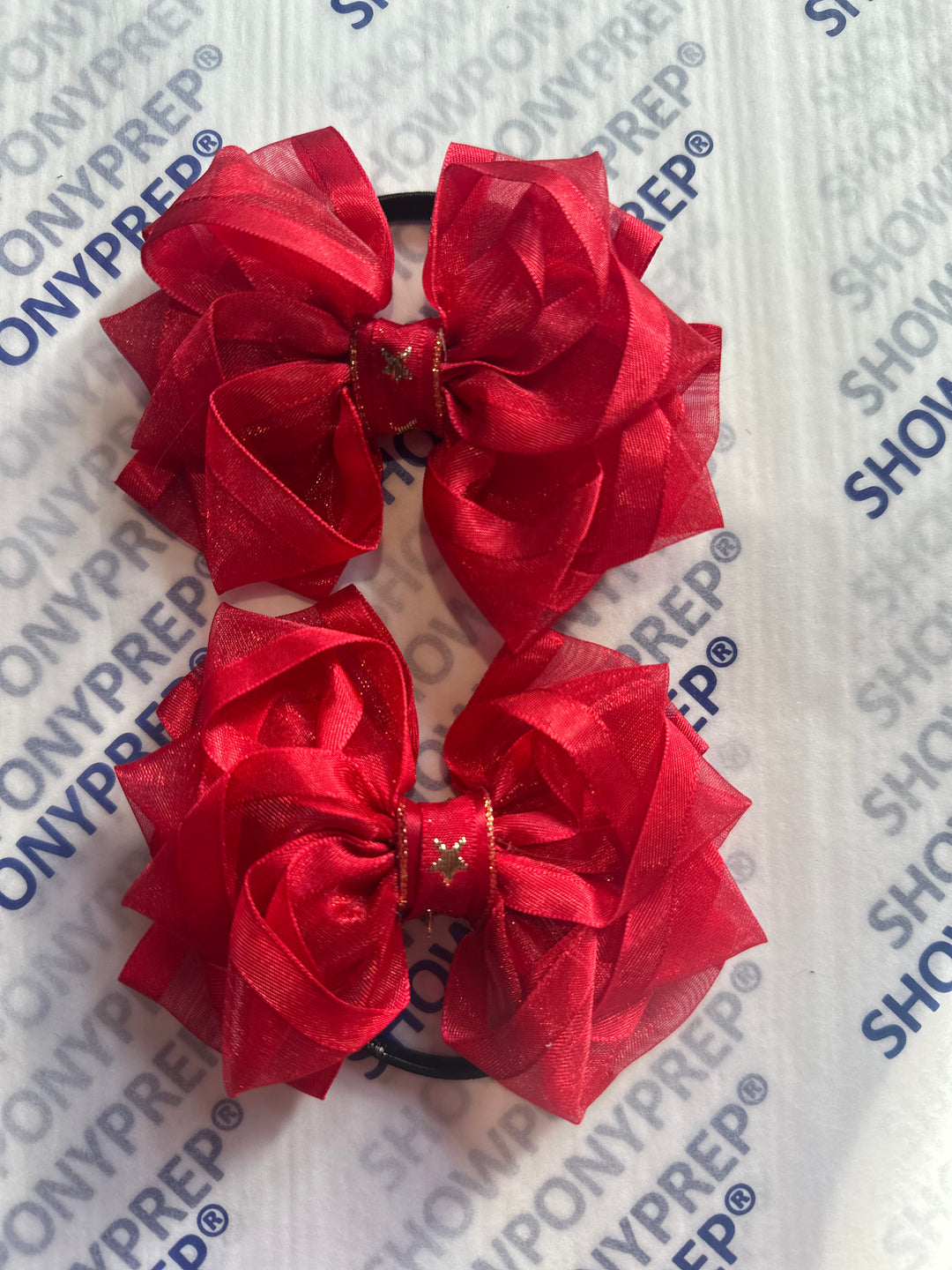 Luxury Bows: Red Frill classic bows