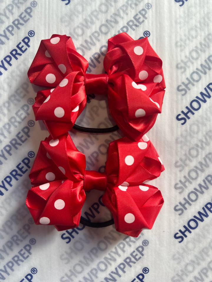 Luxury Bows: Red Frill classic bows