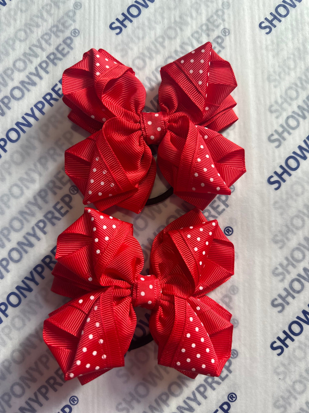 Luxury Bows: Red Frill classic bows