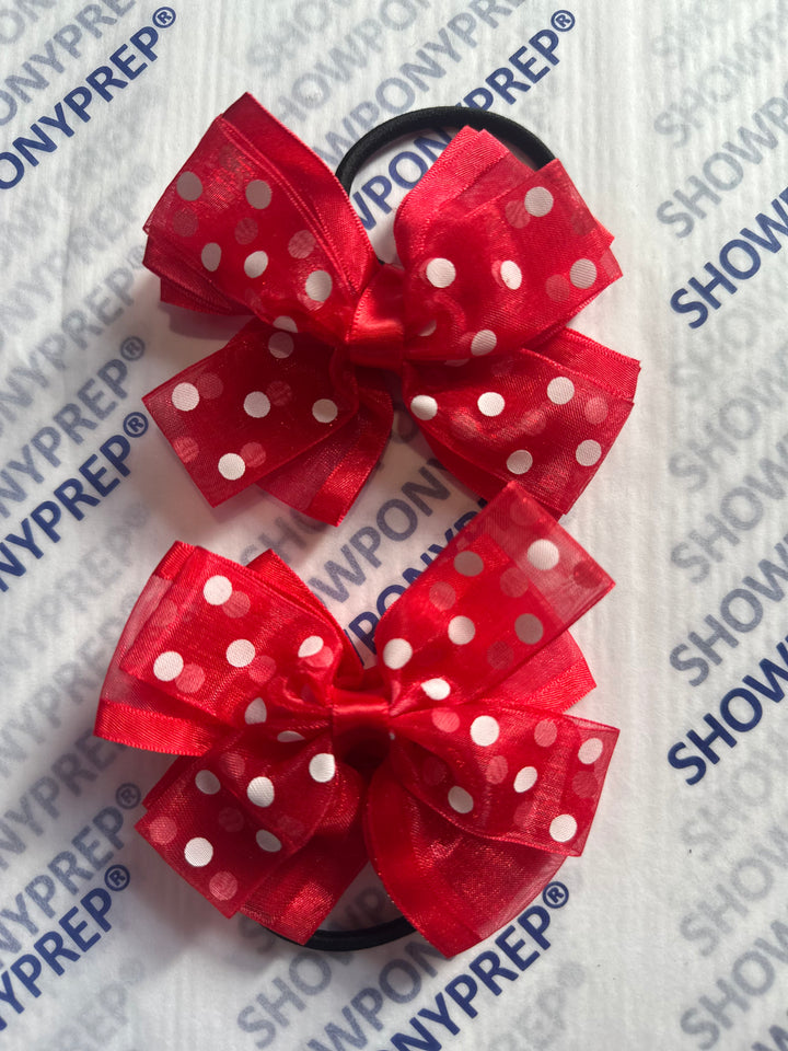 Luxury Bows: Red Frill classic bows