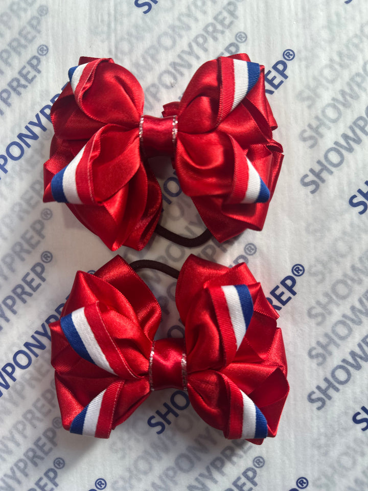 Luxury Bows: Red Frill classic bows