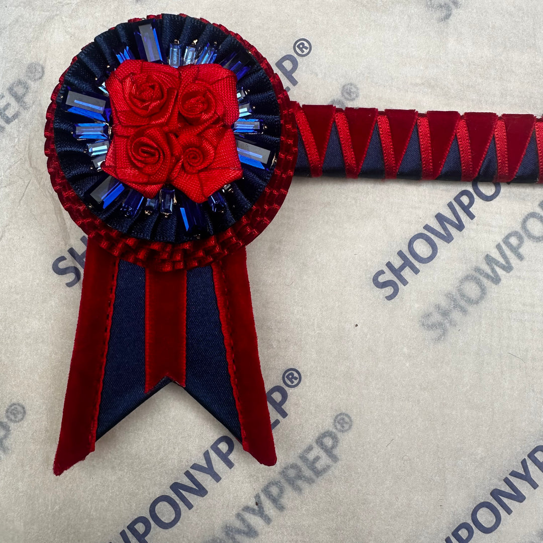 16” Red & Navy Browband