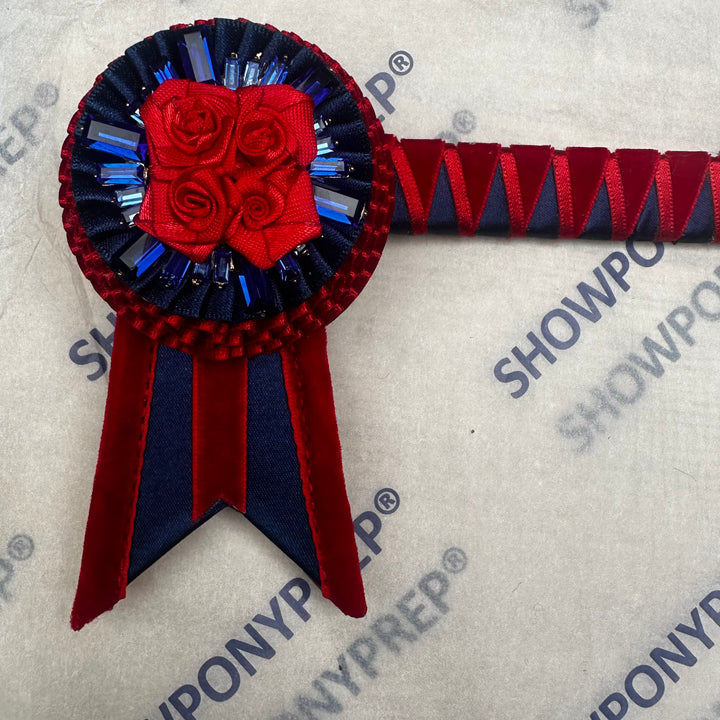16” Red & Navy Browband