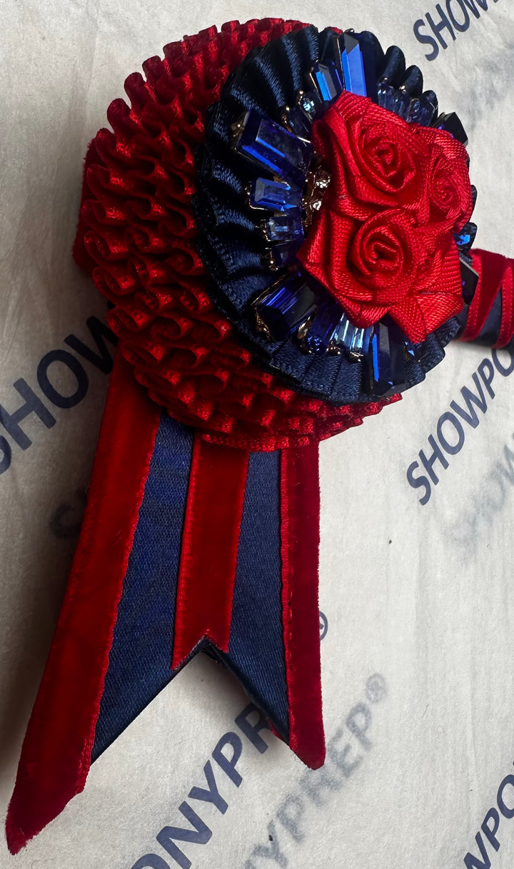 16” Red & Navy Browband