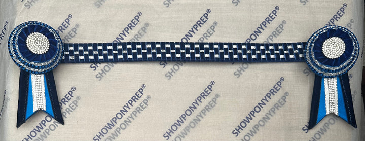 16.5” Blue & Silver Browband