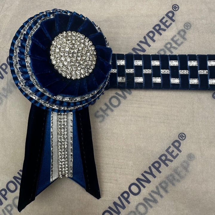 16.5” Blue & Silver Browband