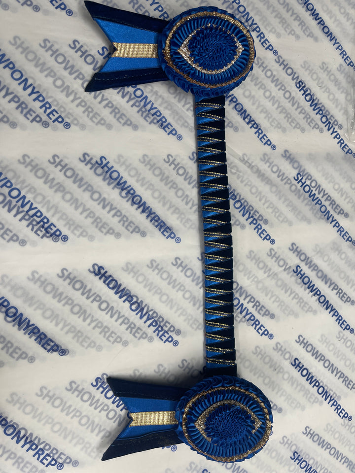 13.5” Navy, Blue & Gold Browband