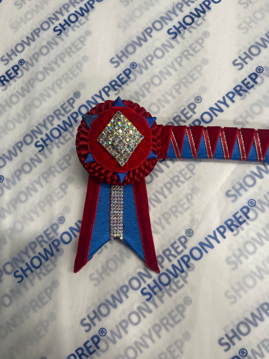 14” Red & Blue Browband