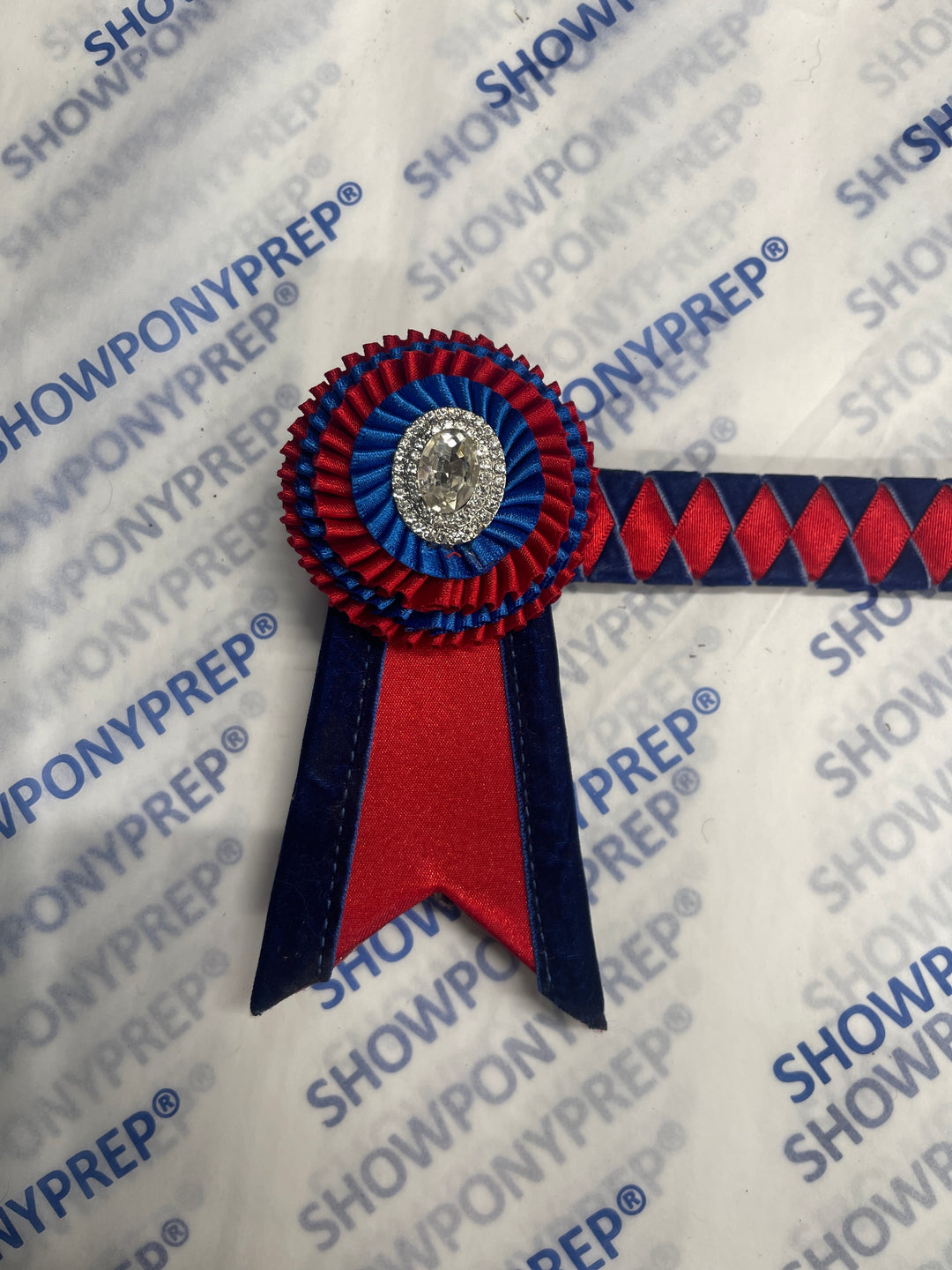 13.5” Navy, Blue & Red Browband