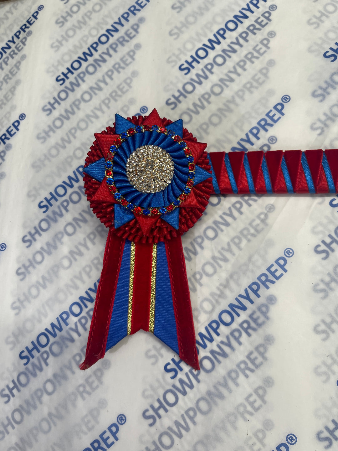 14.5” Red, Blue & Gold Browband