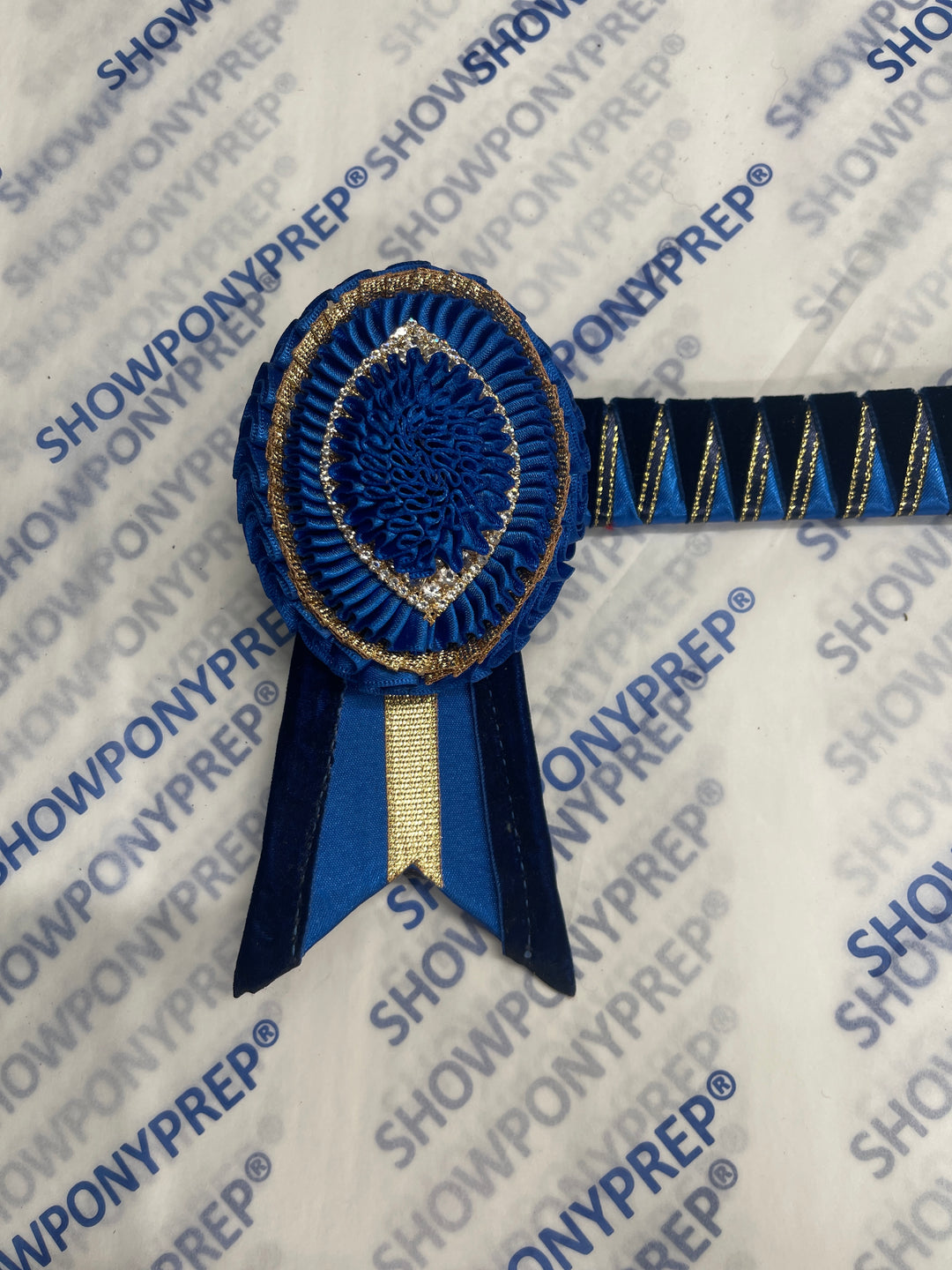 13.5” Navy, Blue & Gold Browband