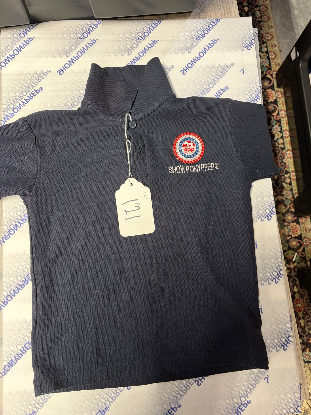 Lot 121- Fully embroidered Blue polo shirt age 3-4 years
