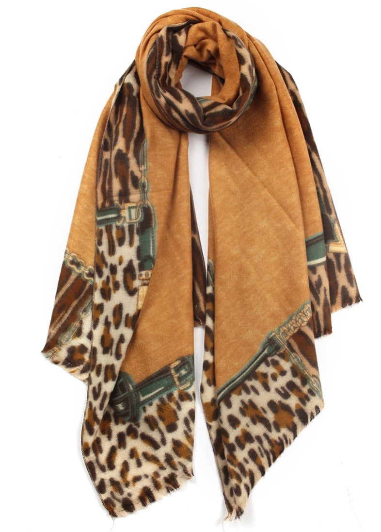 Cashmere Blend Equestrian Scarf