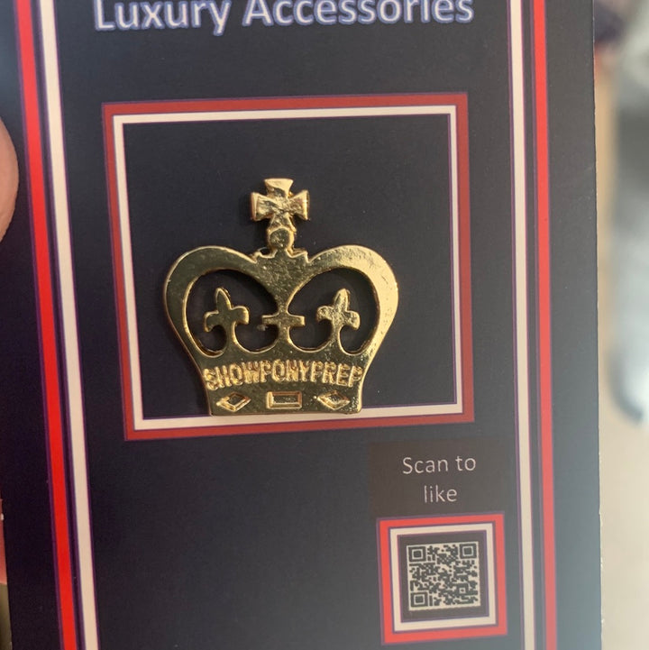 Regal Crown Lapel Pin