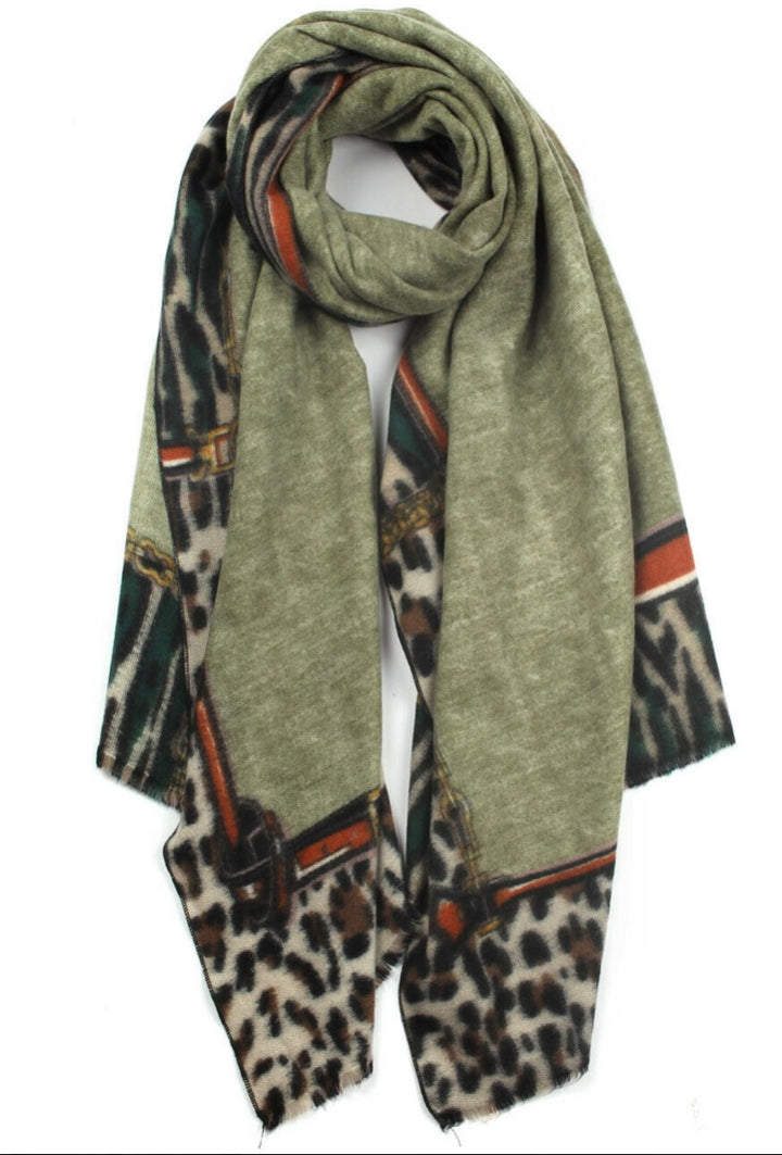 Cashmere Blend Equestrian Scarf