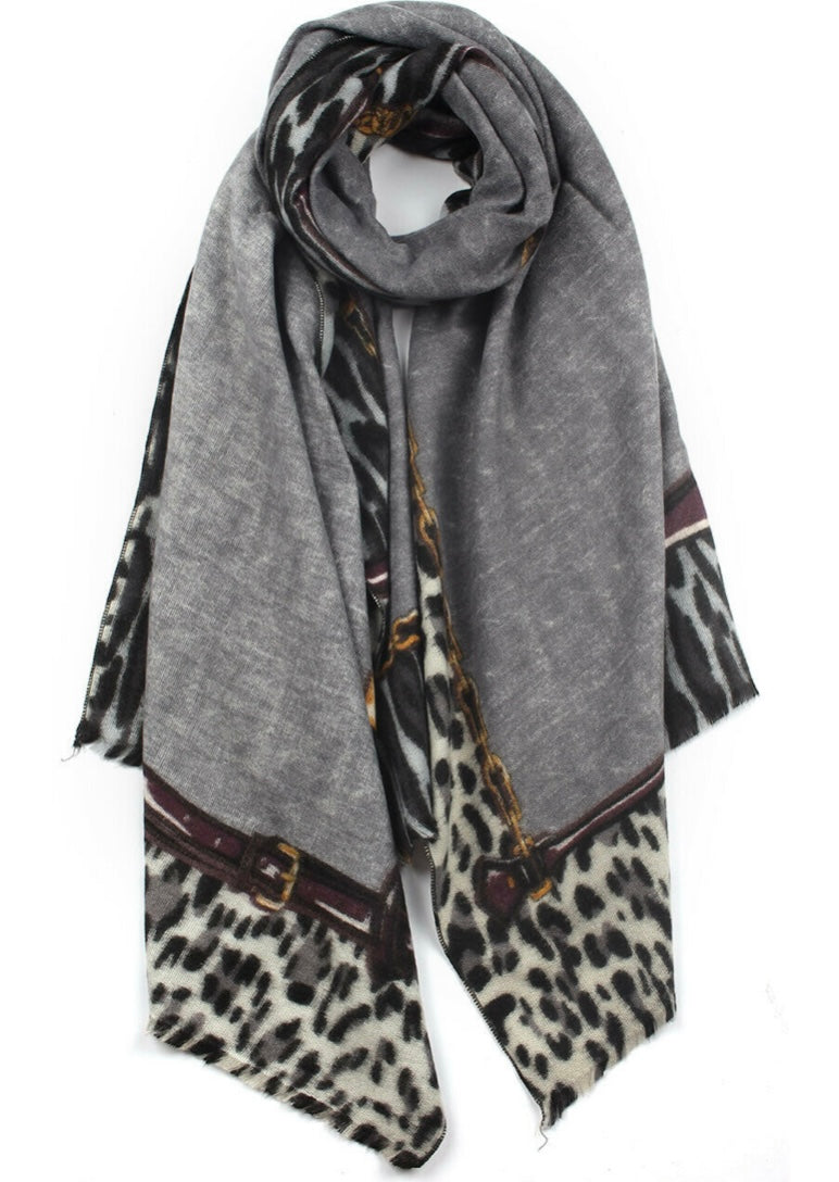Cashmere Blend Equestrian Scarf